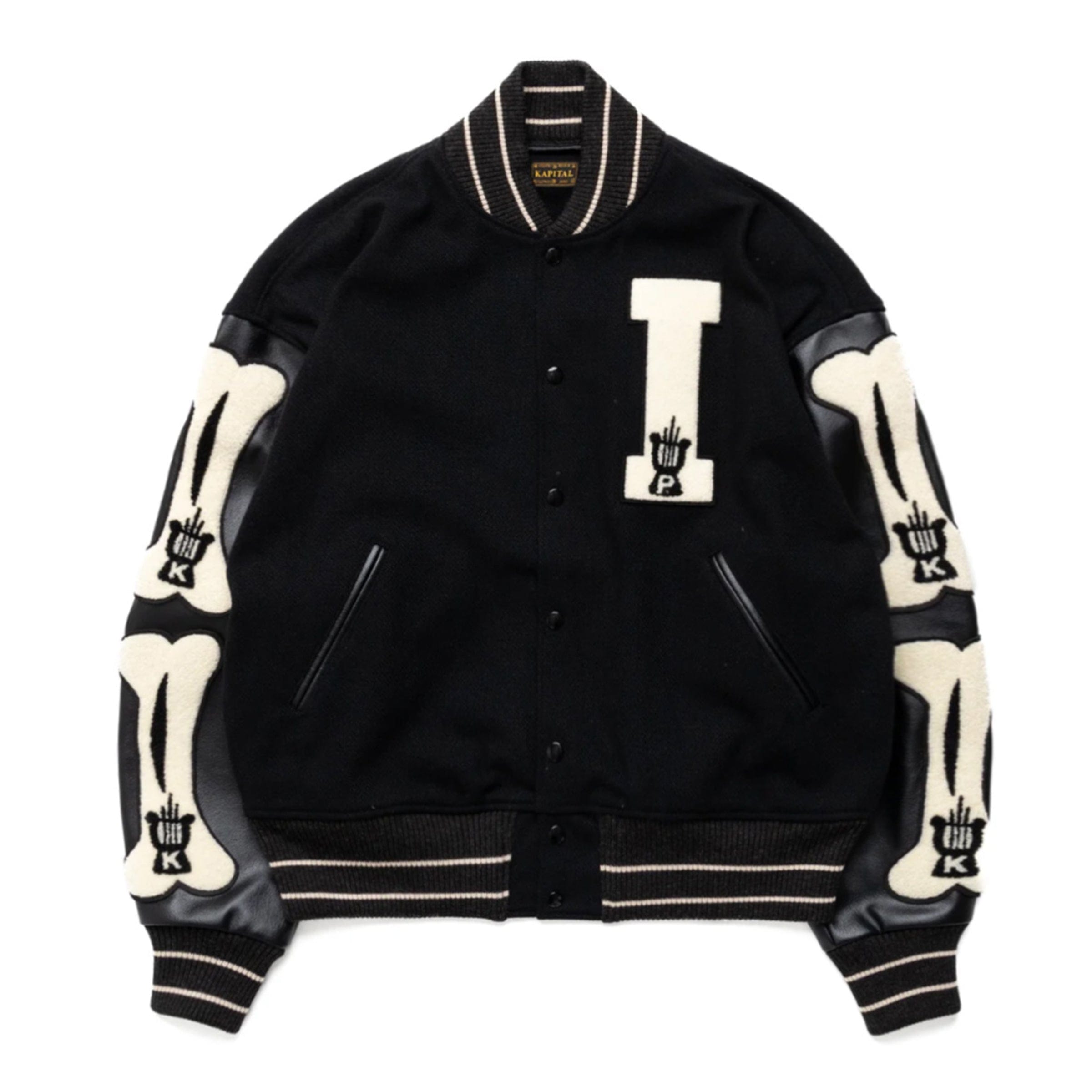 Kapital Outerwear WOOL I-FIVE VARSITY JACKET