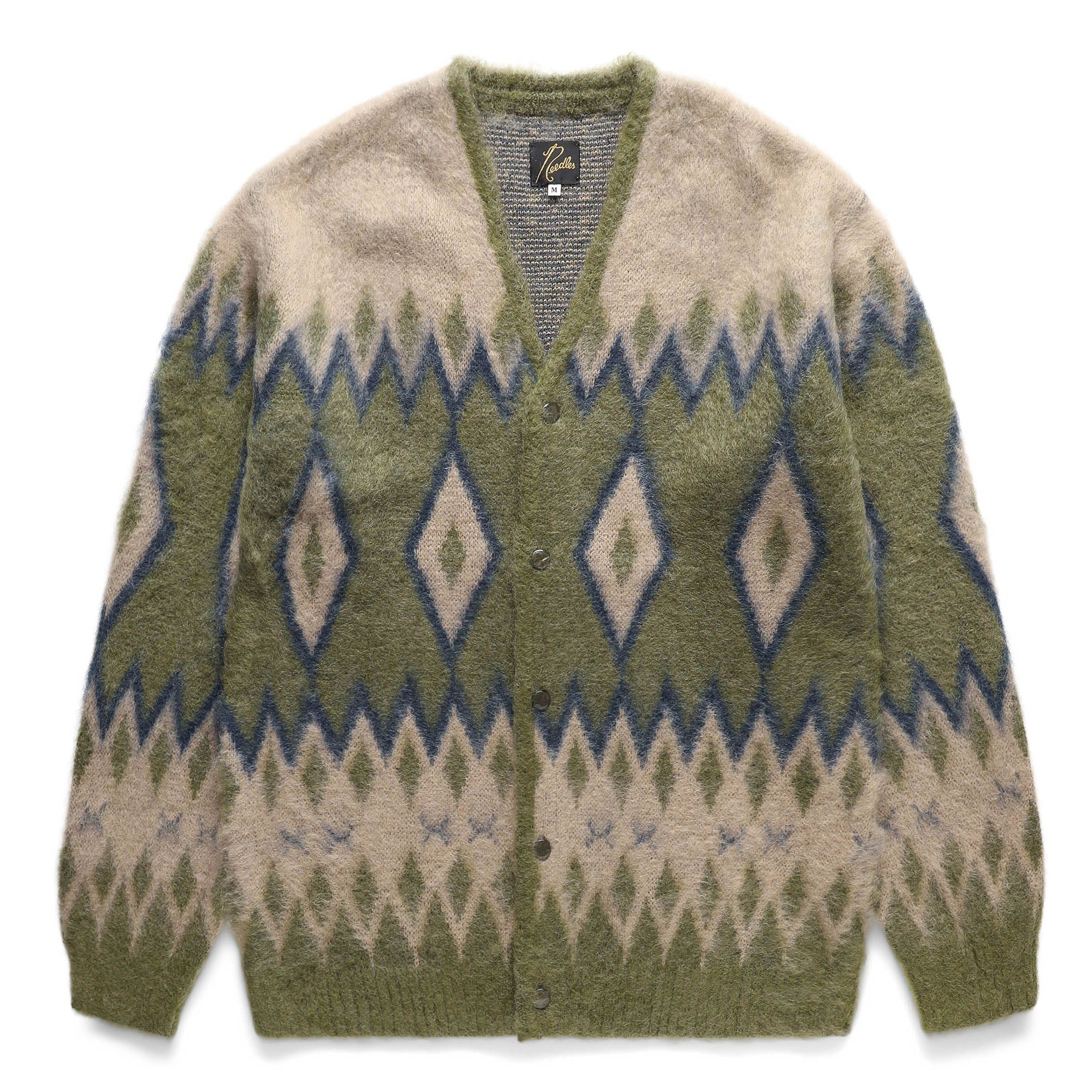 Needles Knitwear MOHAIR CARDIGAN DIAMOND