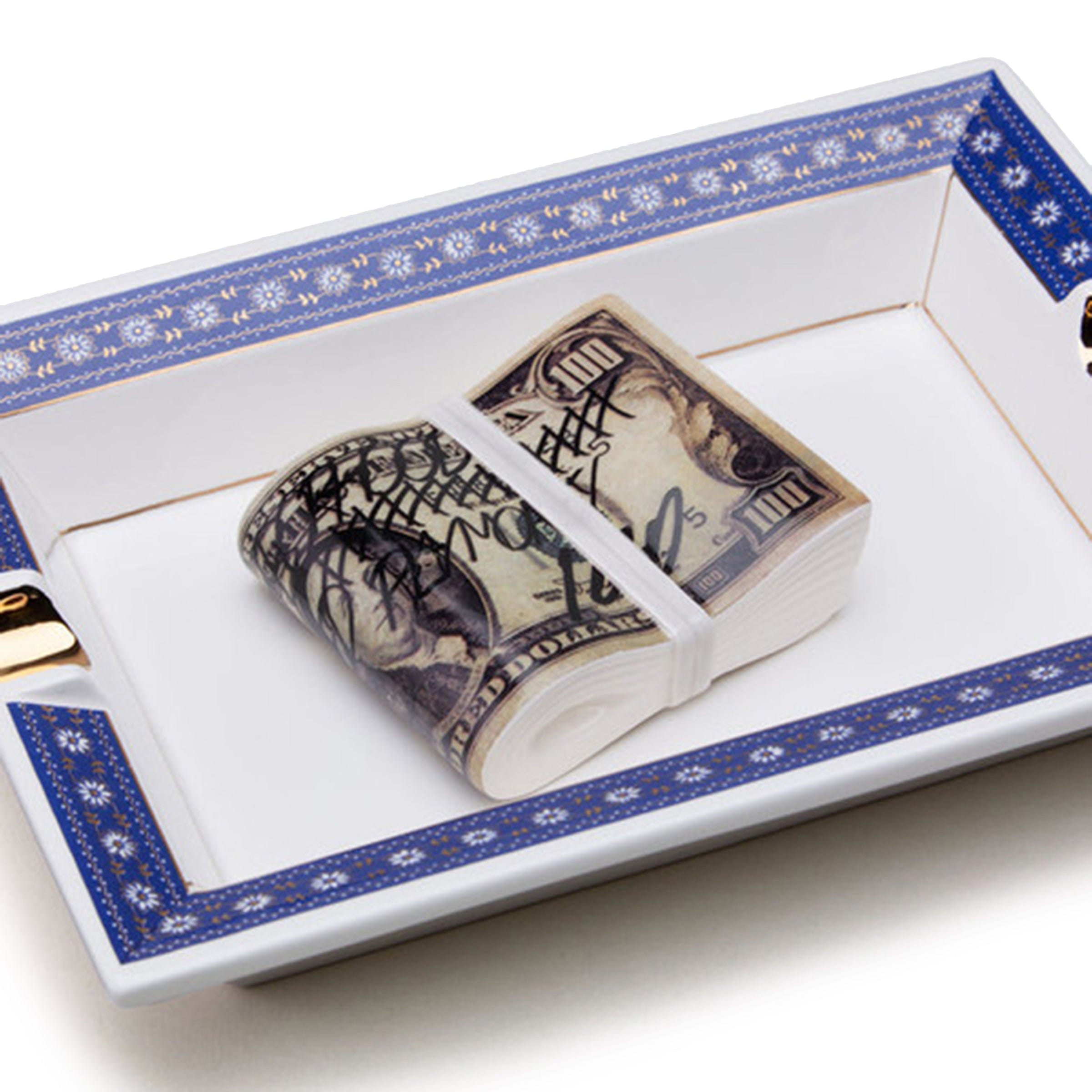 Neighborhood Odds & Ends NAVY / O/S SQUARE INCENSE TRAY