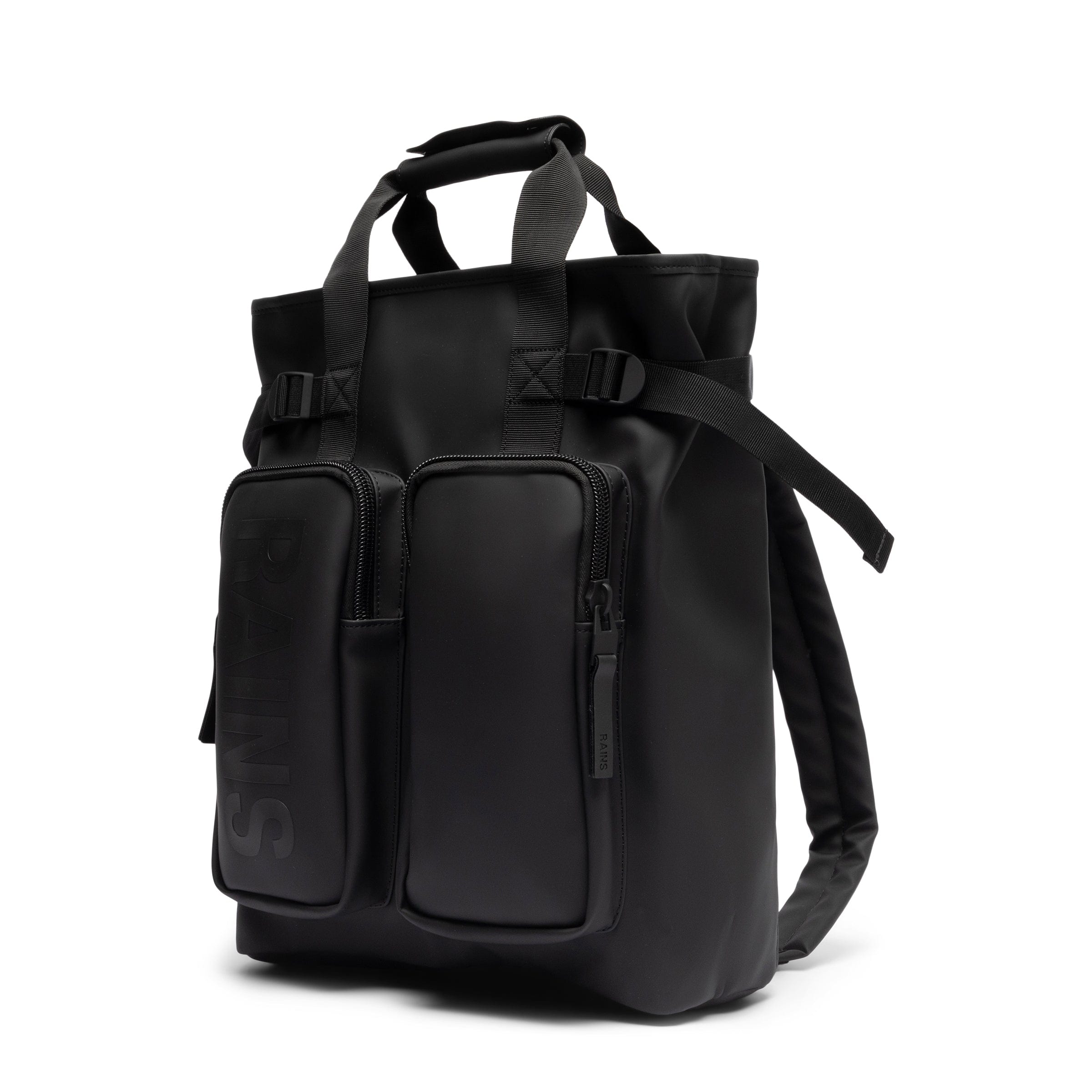 RAINS Bags BLACK / O/S TEXEL TOTE BACKPACK W3