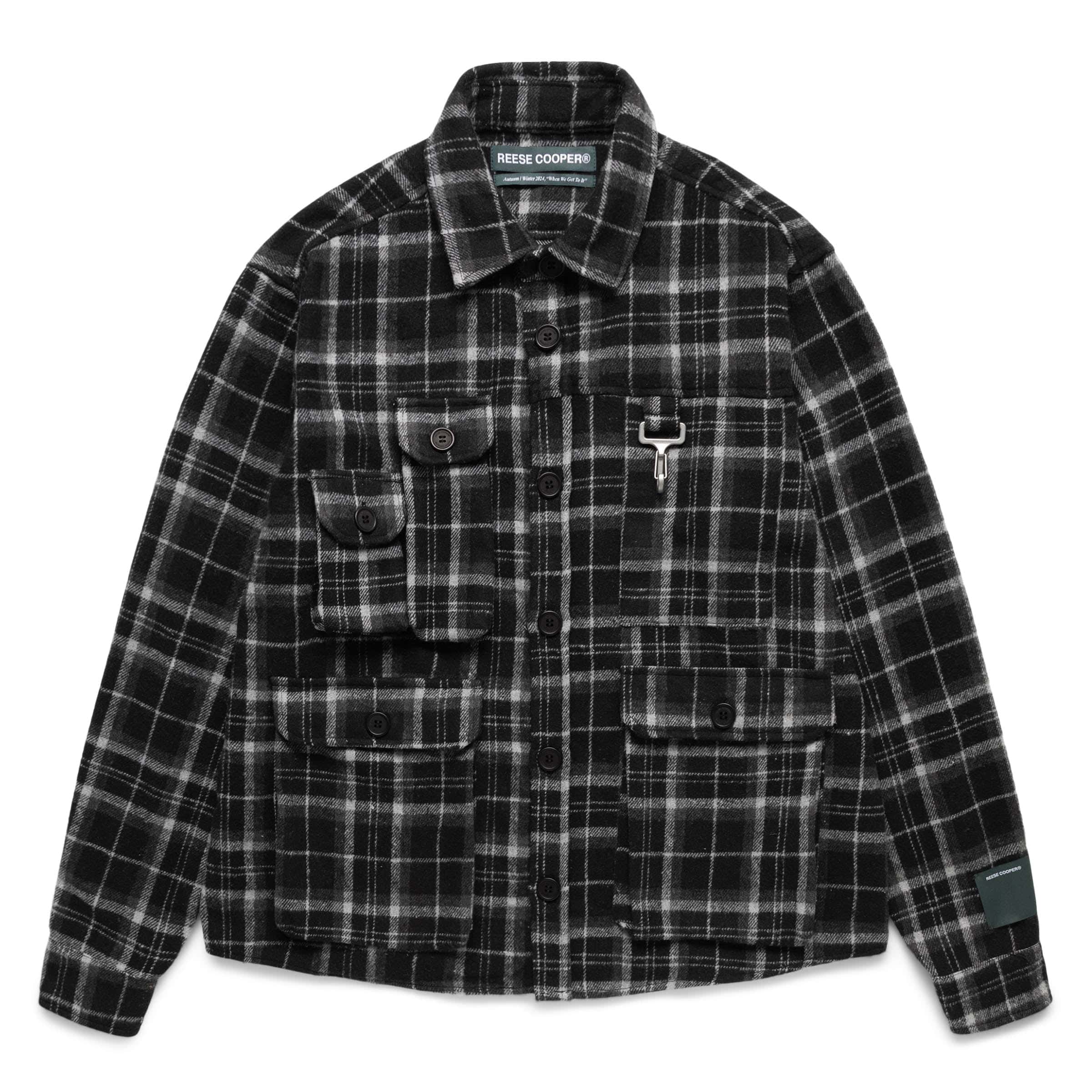 Reese Cooper Shirts CARGO POCKET FLANNEL SHIRT