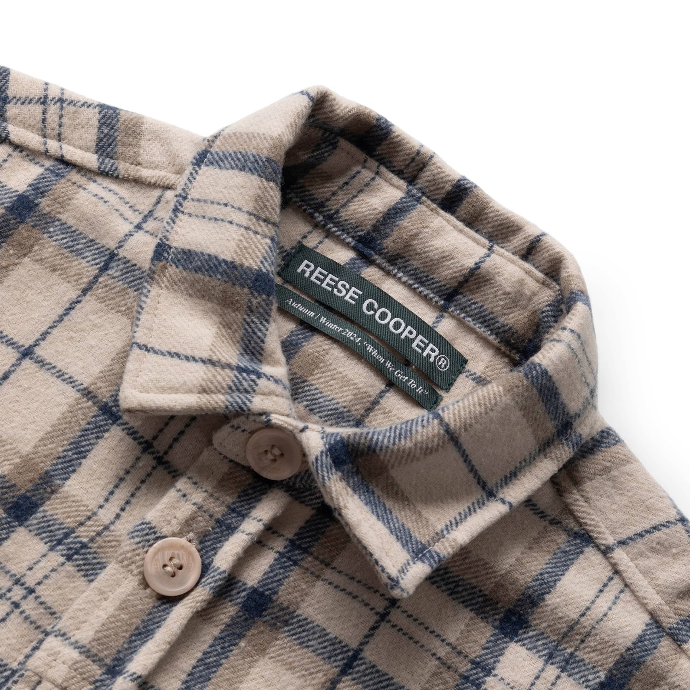 Reese Cooper Shirts CARGO POCKET FLANNEL SHIRT