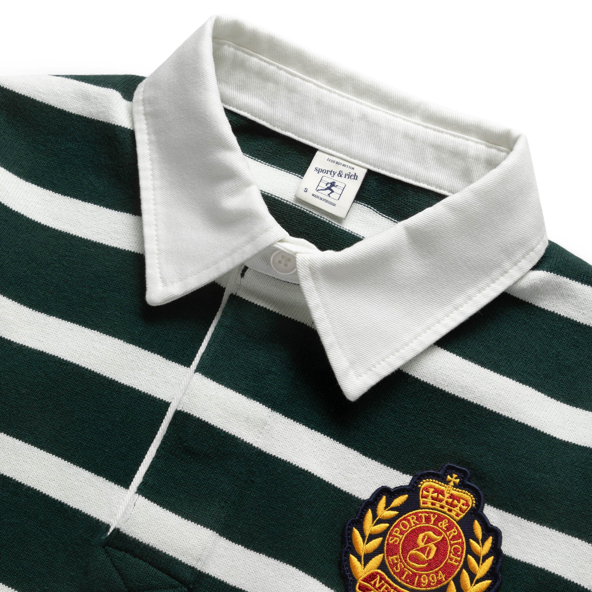 Sporty & Rich Shirts WOMEN'S NY CREST RUGBY POLO