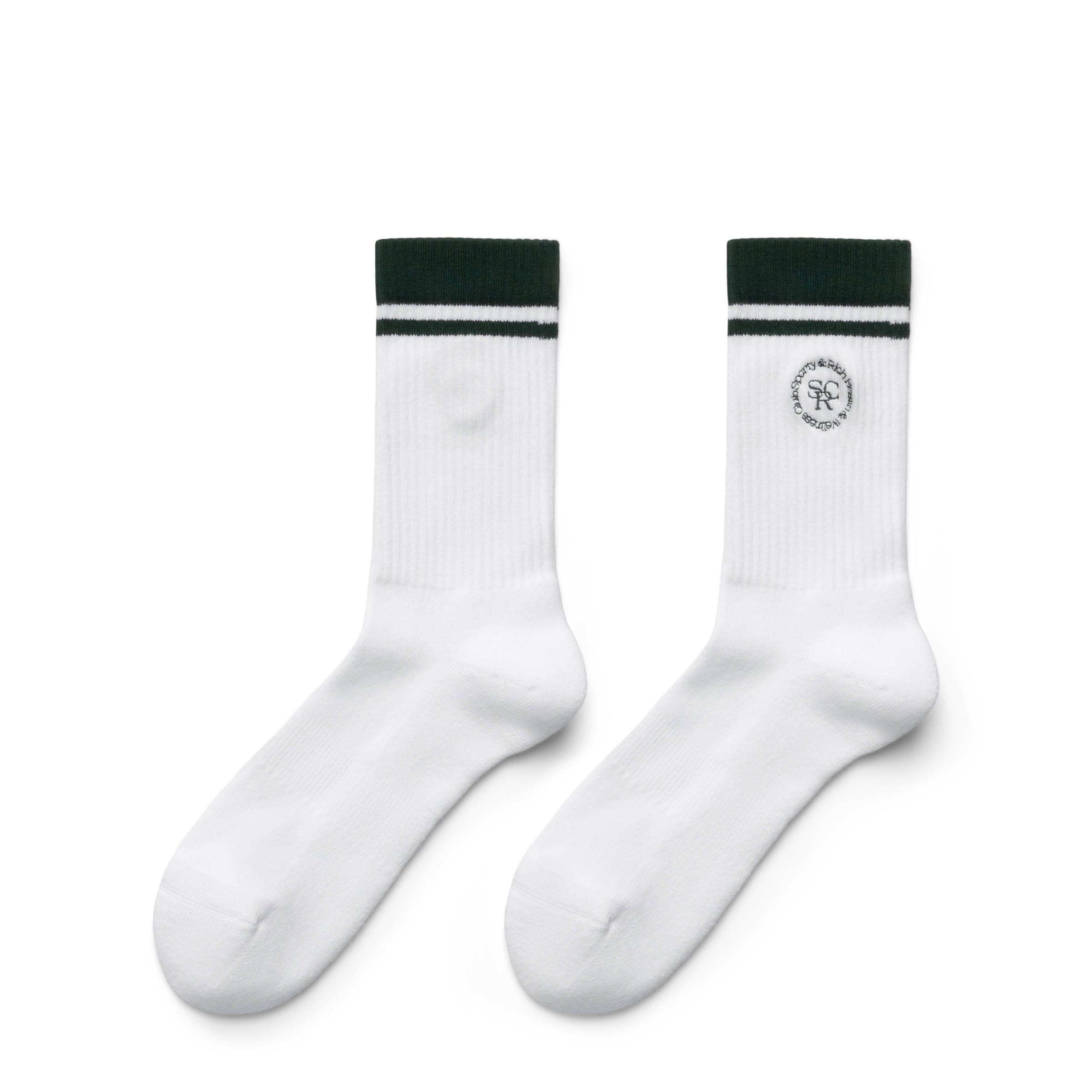 Sporty & Rich Socks WHITE/FOREST / O/S SRHWC SOCKS