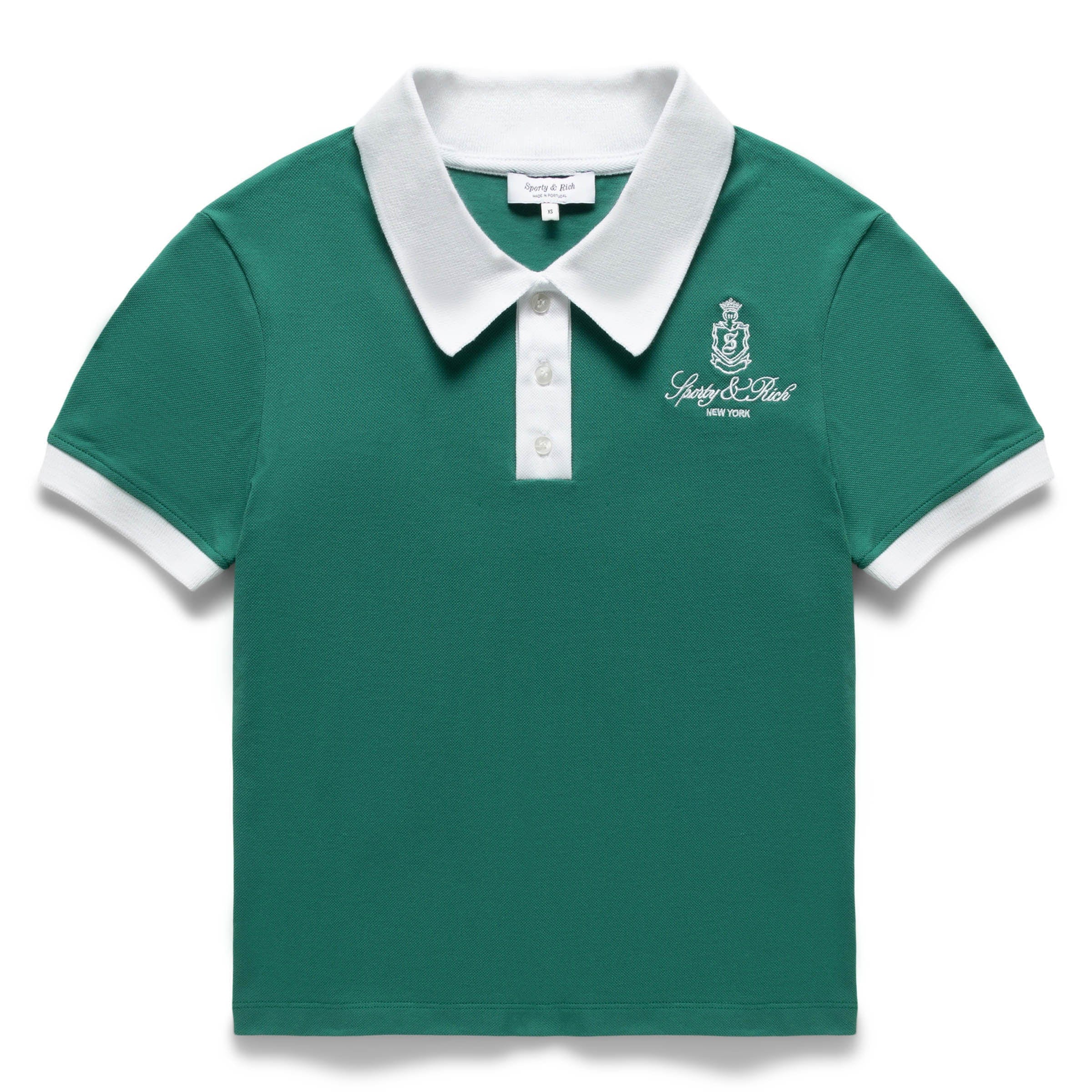 Sporty & Rich Shirts WOMEN'S VENDOME SCRIPT 70S POLO