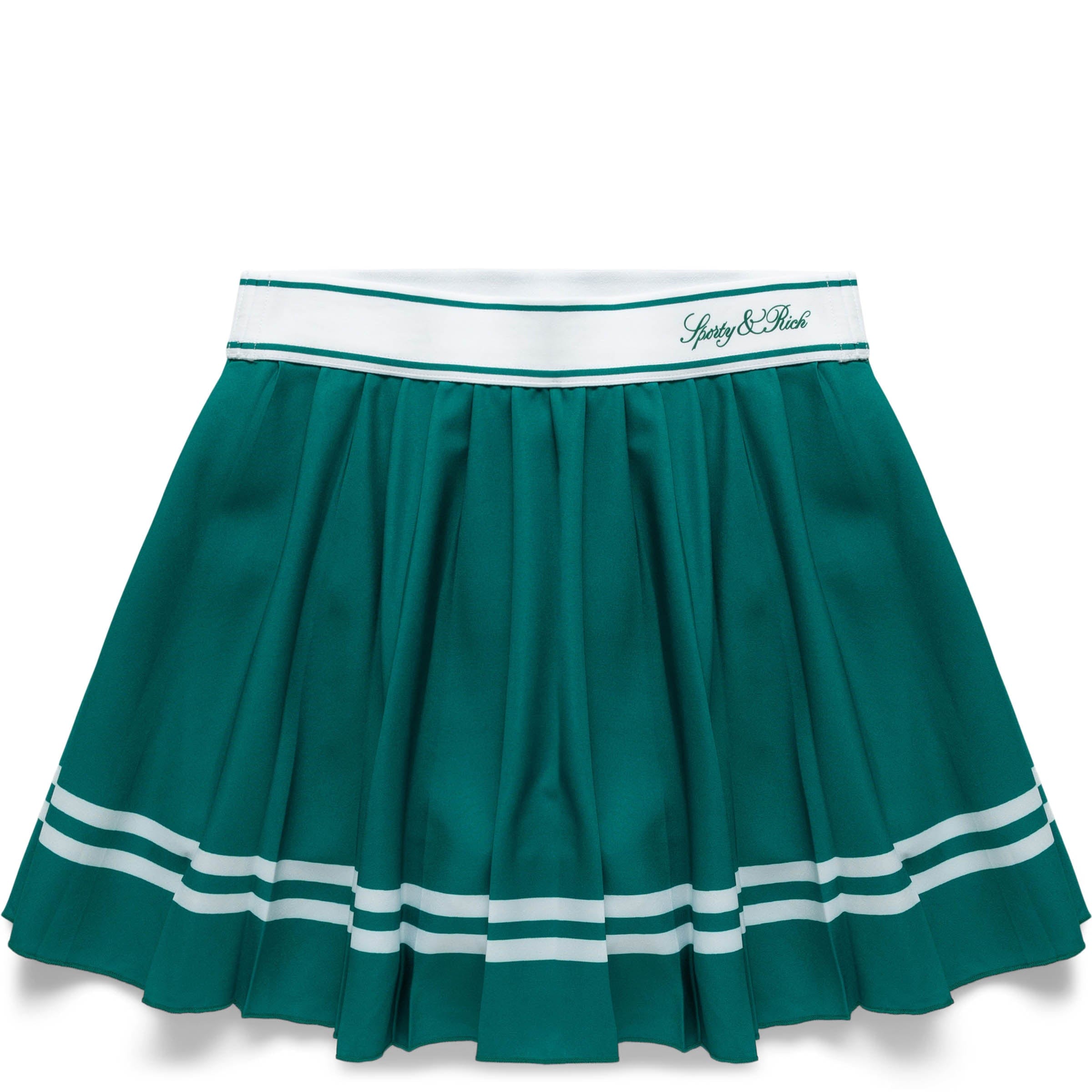 Sporty & Rich Skirts WOMEN'S VENDOME SCRIPT PLEATED SKIRT