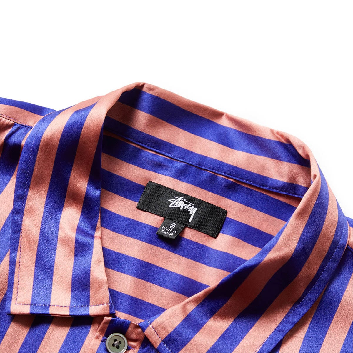 Stüssy Shirts STRIPED SILK SHIRT