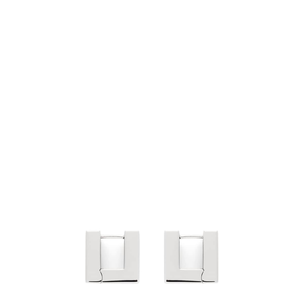 Tom Wood Jewelry 925 STERLING SILVER / O/S SQUARE HOOPS SMALL