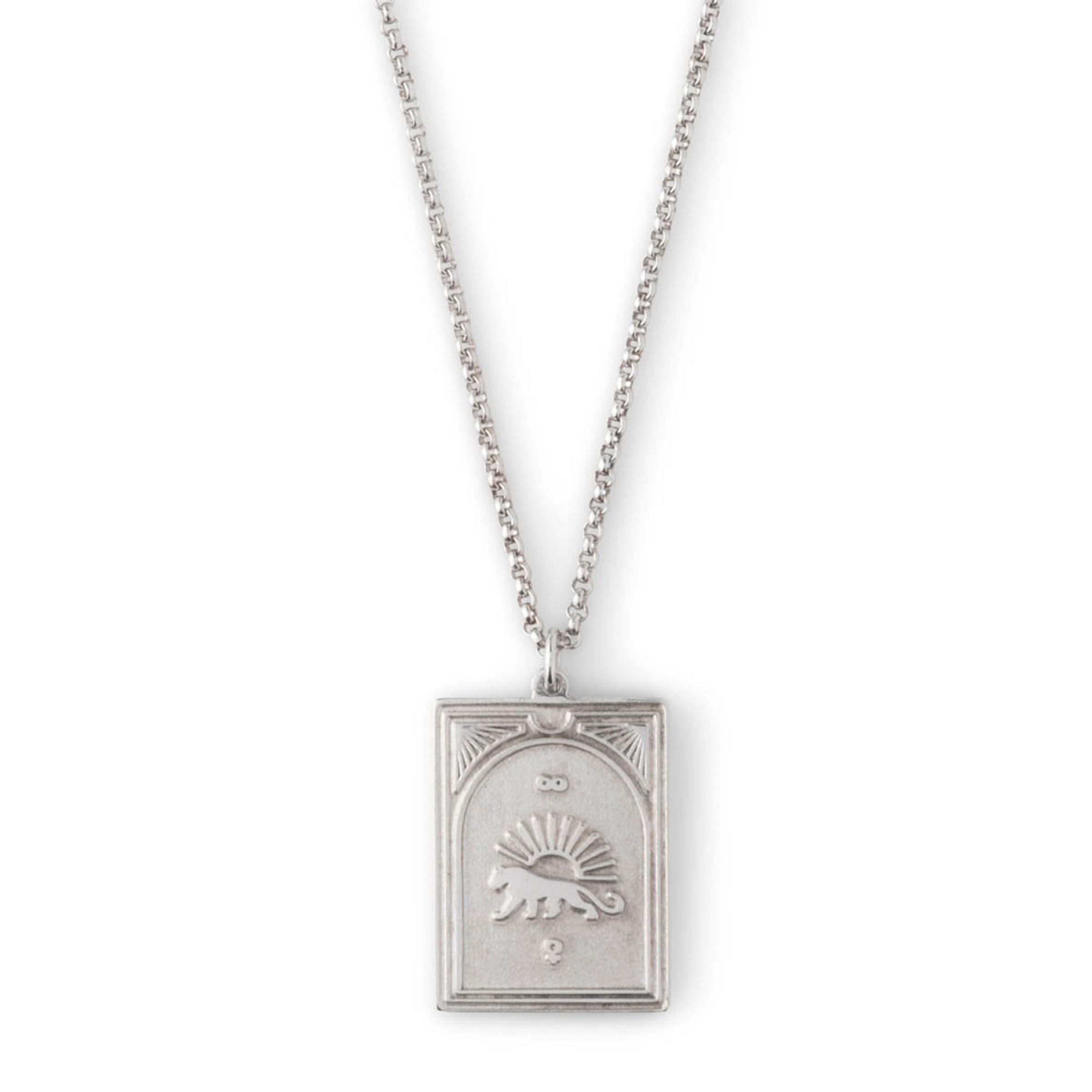 Tom Wood Jewelry 925 STERLING SILVER / O/S TAROT STRENGTH PENDANT NECKLACE