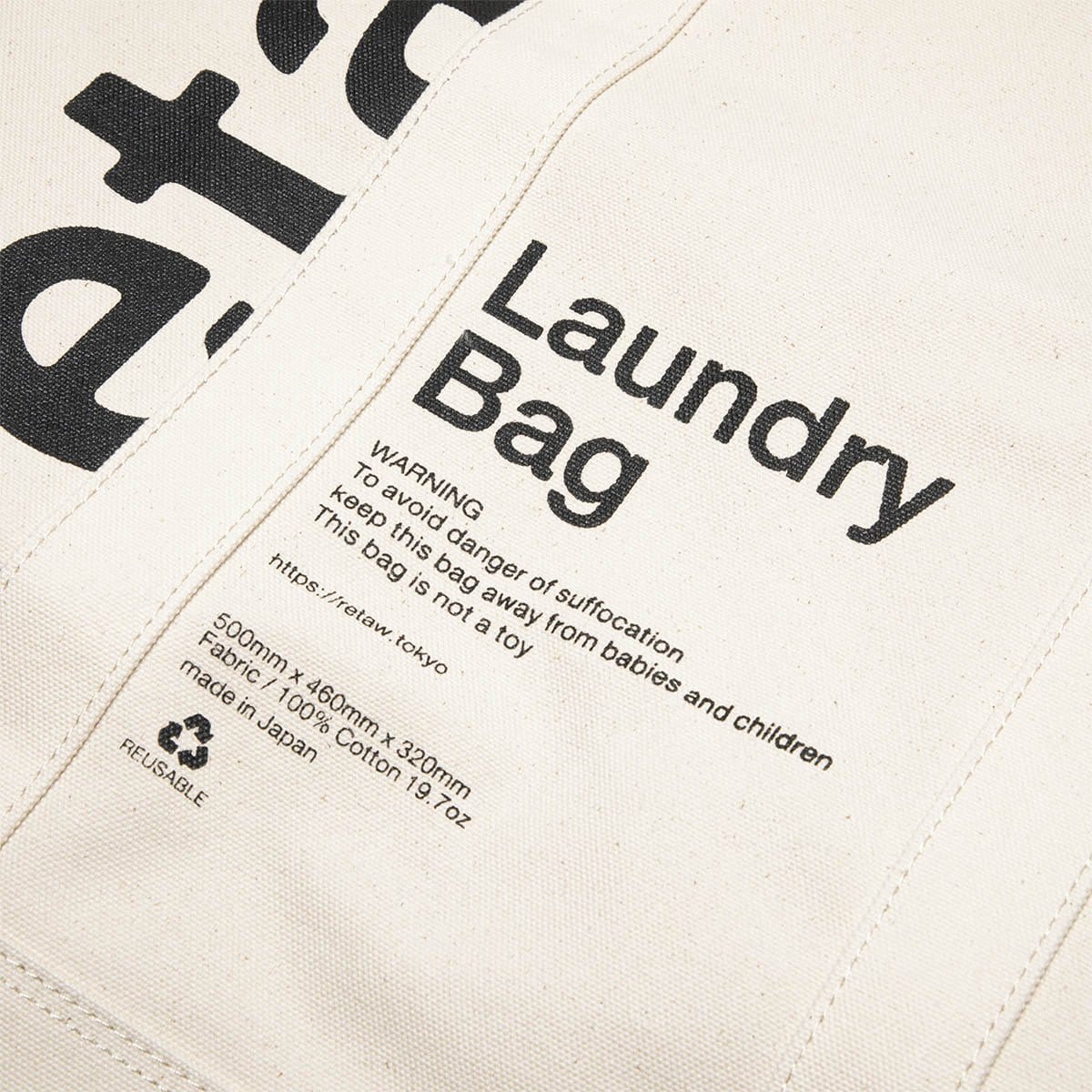 RetaW LAUNDRY BAG WHITE