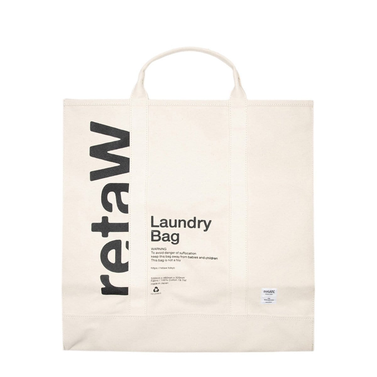 RetaW LAUNDRY BAG WHITE