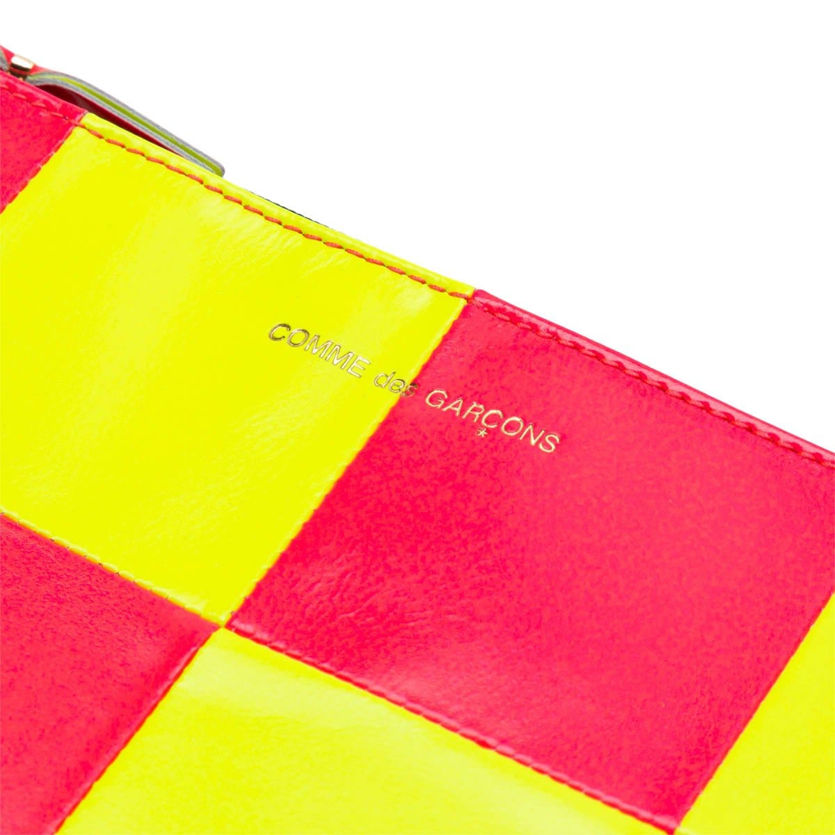 Comme Des Garçons Wallet Wallets & Cases YELLOW/PINK / O/S HUGE LOGO