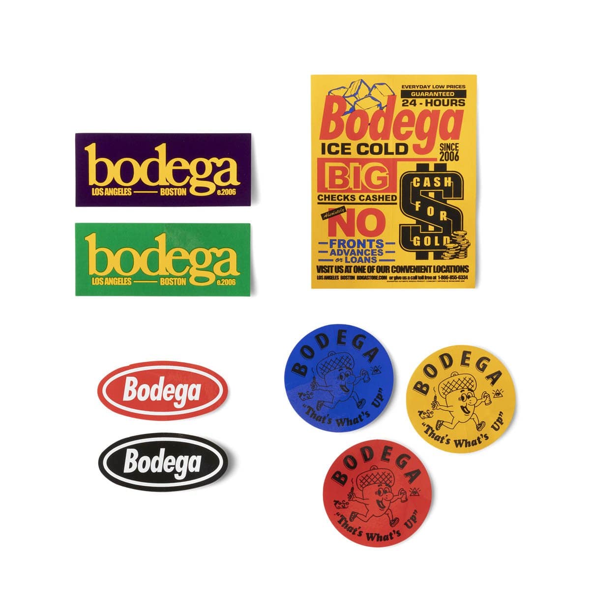 Bodega Odds & Ends MULTI / O/S BDGA STICKER PACK