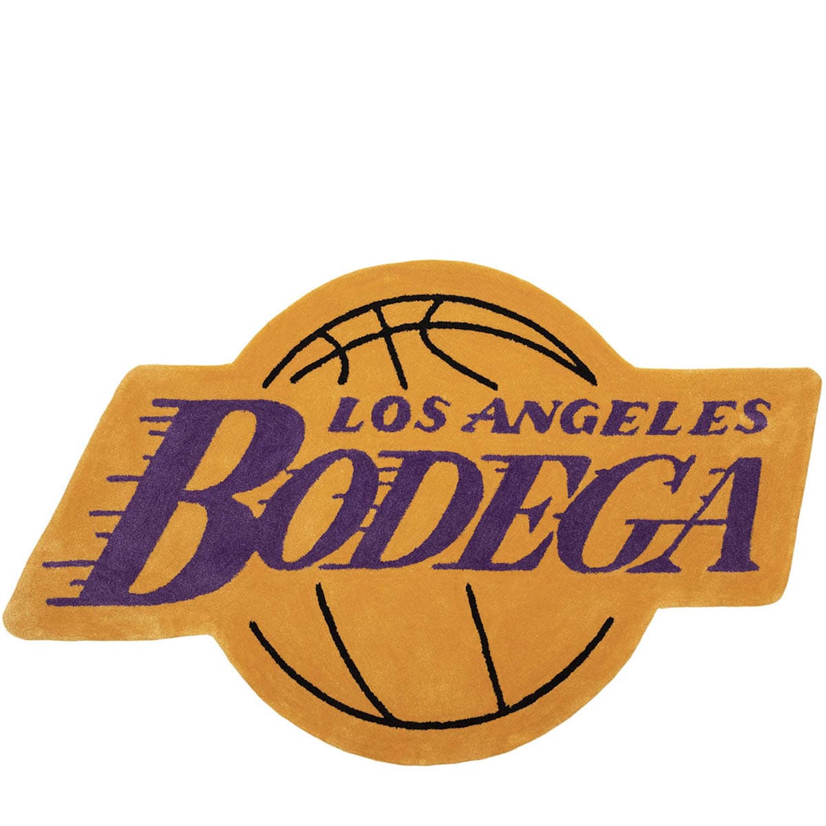 Bodega Home YLW/PRP / O/S WORLDWIDE RESPECT LAKERS RUG