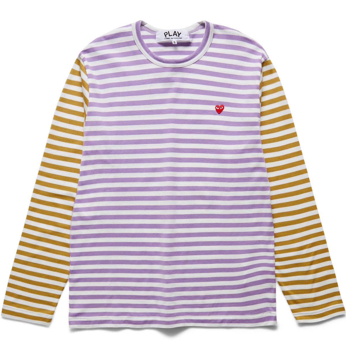 Comme des Garçons Play T-Shirts BI-COLOUR STRIPED MEN'S T-SHIRT