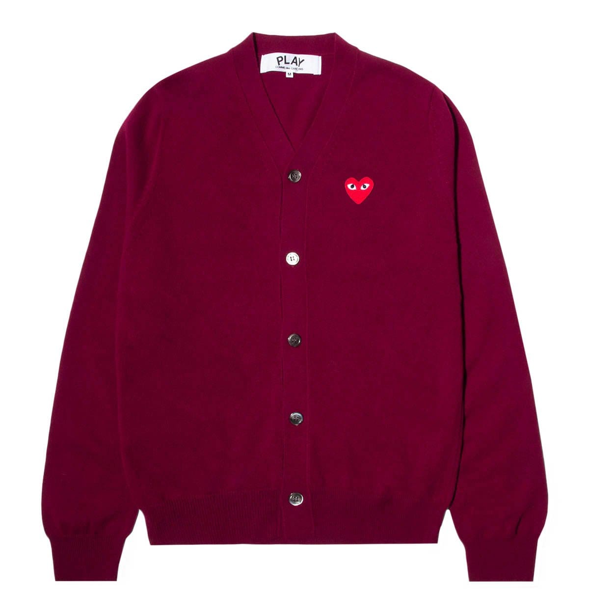 Comme des Garçons Play Knitwear RED HEART PLAY CARDIGAN