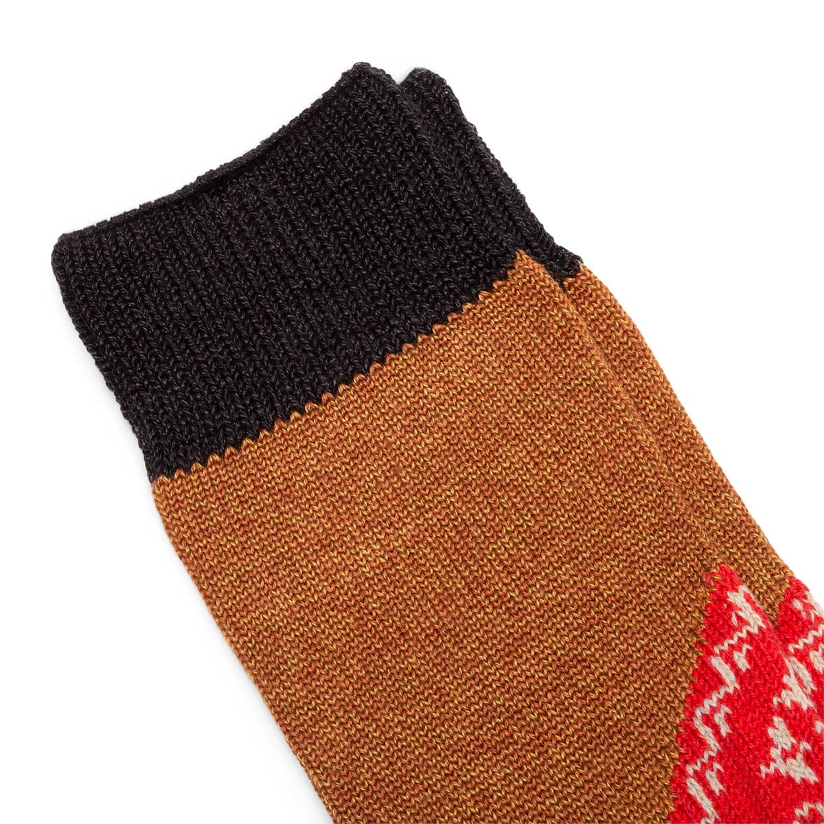 Kapital 96 YARNS WOOL HEEL BANDANA SOCKS RED