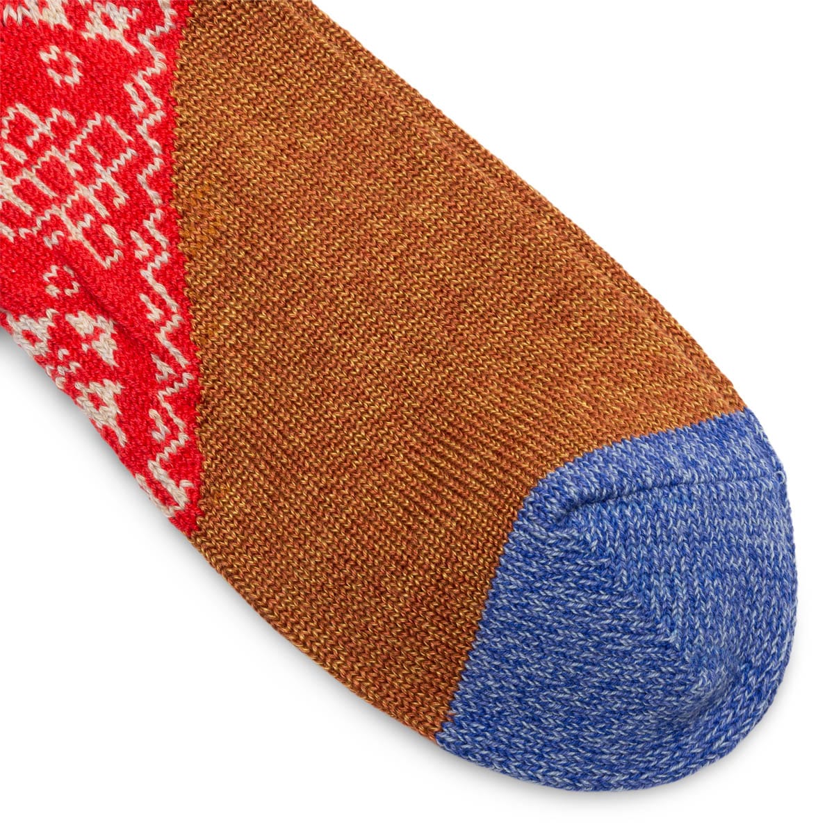 Kapital 96 YARNS WOOL HEEL BANDANA SOCKS RED