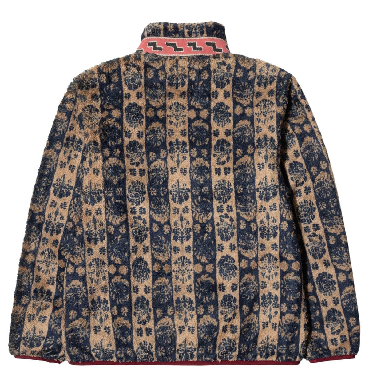 Kapital Outerwear DAMASK STRIP FLEECE ZIP BLOUSON