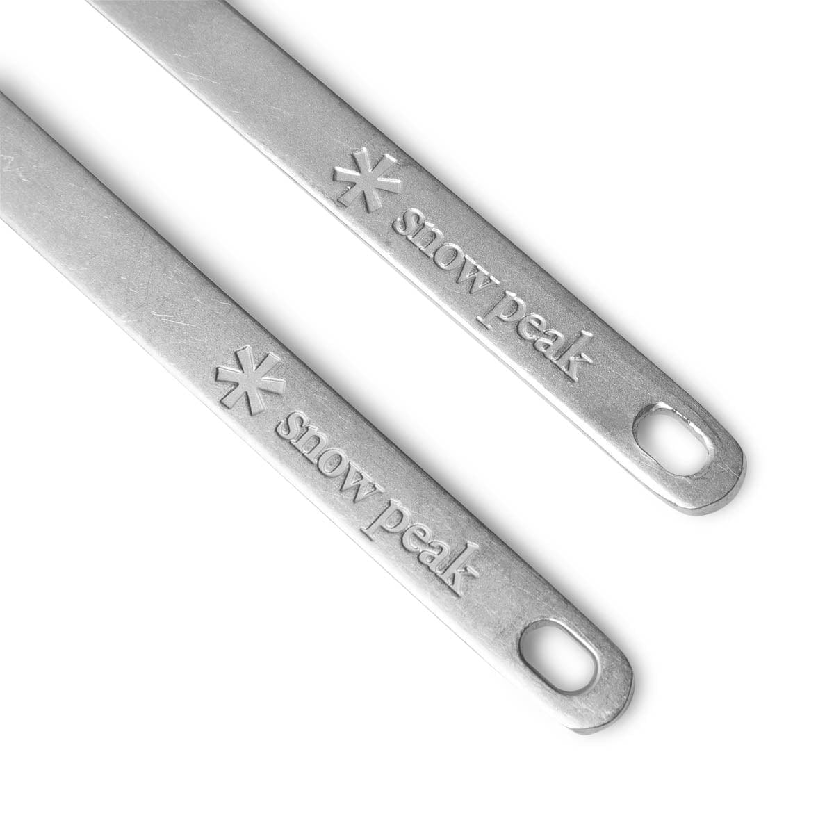 Snow Peak Odds & Ends SILVER / O/S TITANIUM FORK & SPOON SET