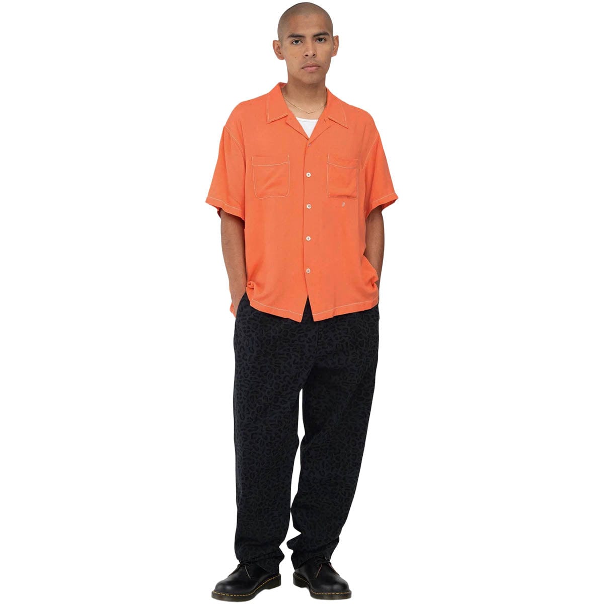 Stüssy Shirts CONTRAST PICK STITCHED SHIRT