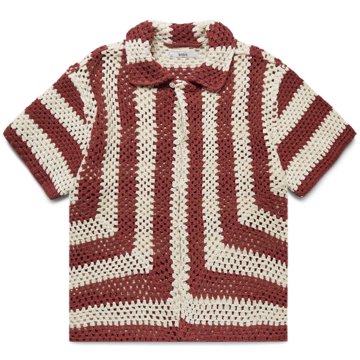 BODE Shirts FLAGSHIP CROCHET SHIRT