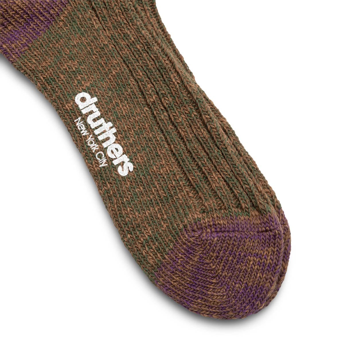 Bodega  Socks OLIVE / O/S x Druthers SLUB SOCK