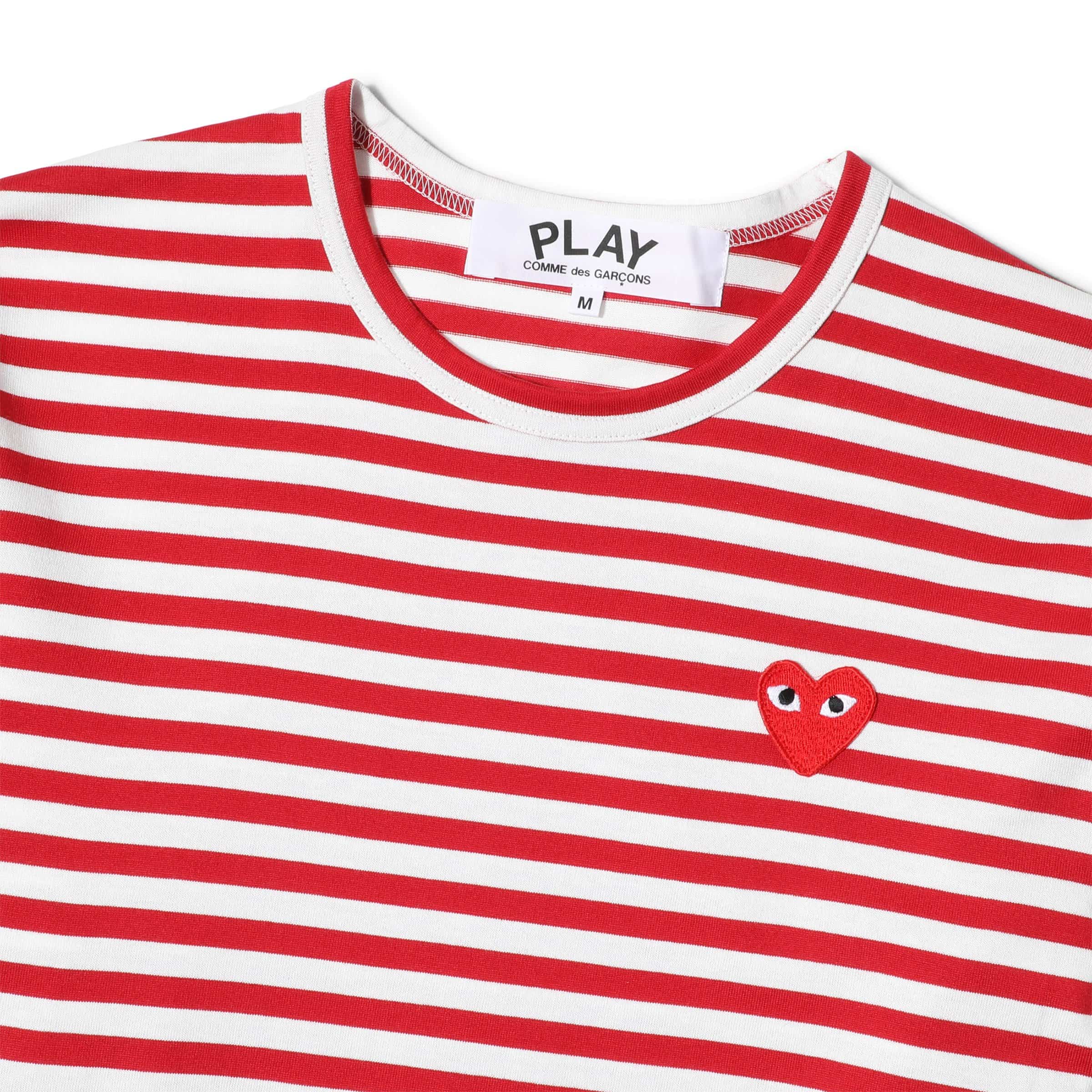 Comme des Garçons Play T-Shirts PLAY STRIPED T-SHIRT