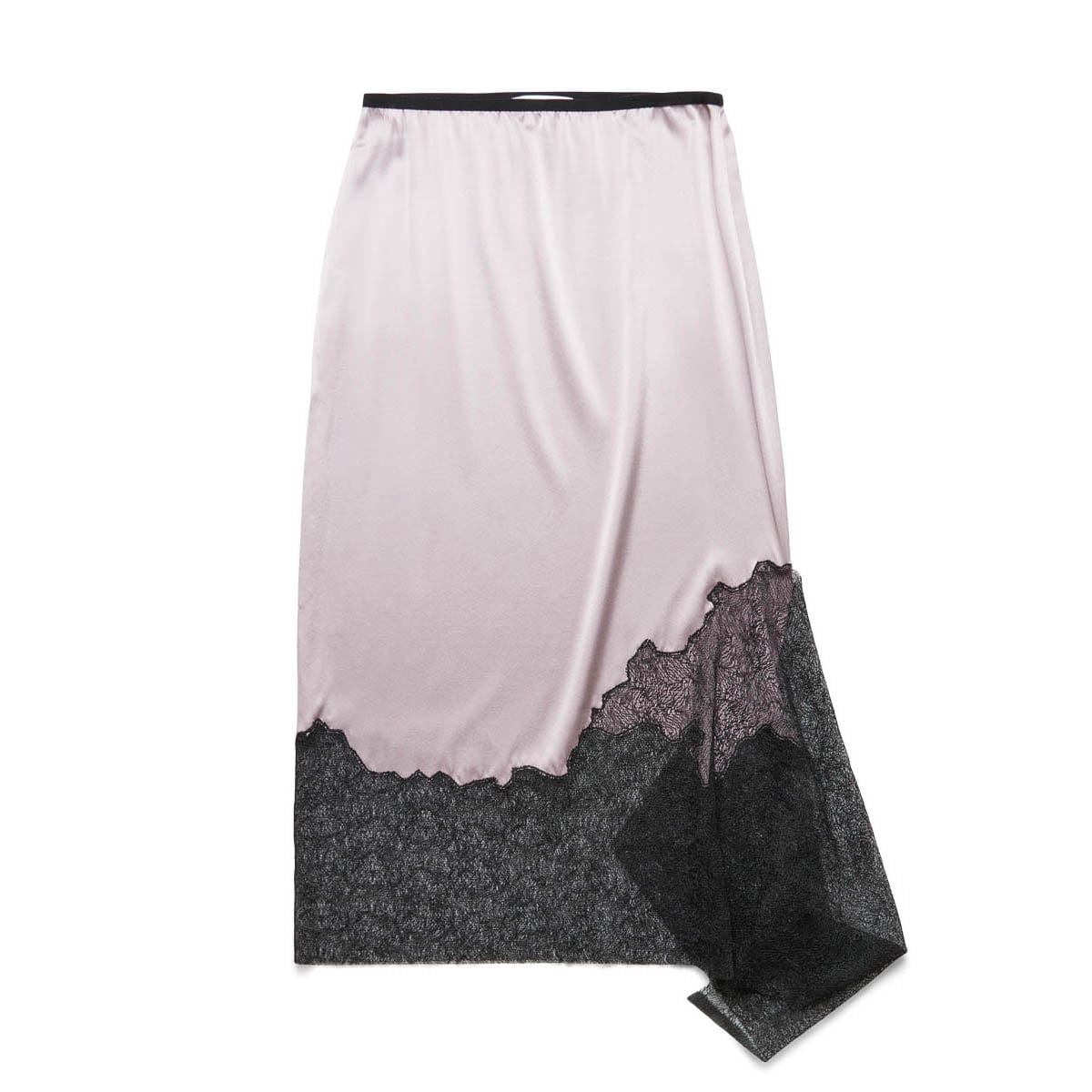 Helmut Lang Womens LACE SKIRT.STR SILK