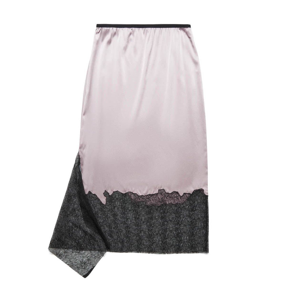 Helmut Lang Womens LACE SKIRT.STR SILK