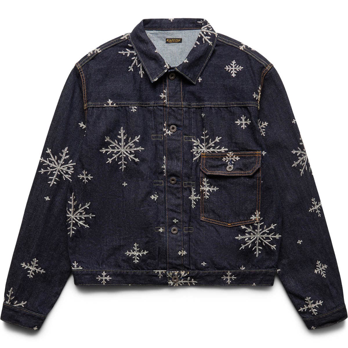 Kapital Outerwear 14OZ DENIM SNOW EMBROIDERY 1ST JKT