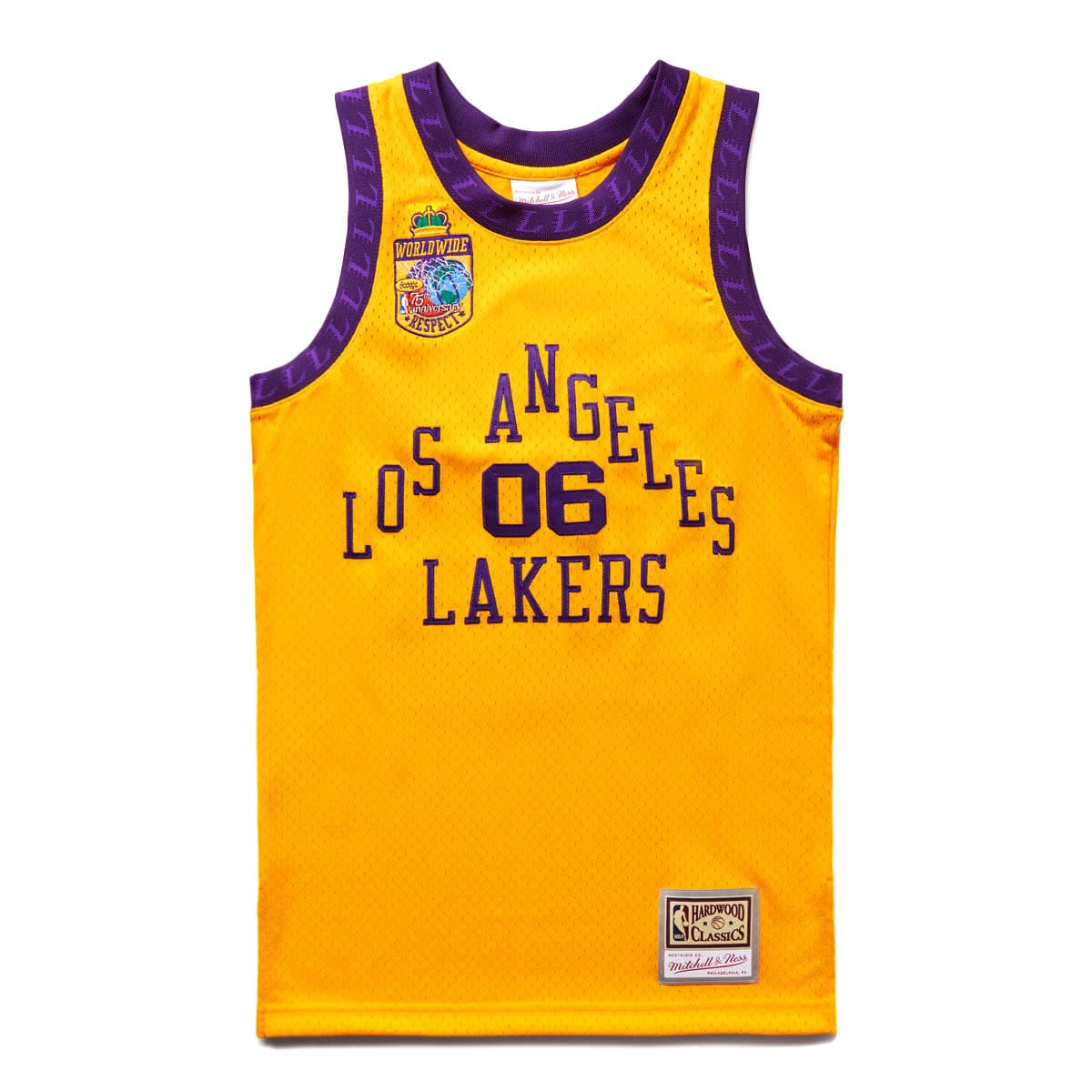 Mitchell & Ness T-Shirts X BODEGA WORLDWIDE RESPECT LAKERS JERSEY